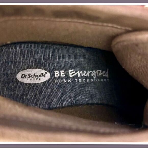 Dr Scholls Be Energized Shoes Women's Tan Laces Wedge Heels Shoes - Picture 2 of 3